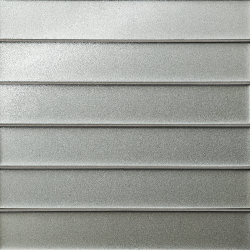 Kaikos 2" x 12" Glass Wall & Floor Tile, Gray