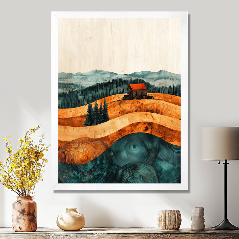 Godewyn Valley - Paysages, art mural, H 20 po x l 12 po, Avec cadre, Blanc