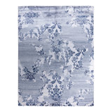 Overdyed One-of-a-Kind Rectangle 9'2" X 12'4" Hand Knotted Area Rug