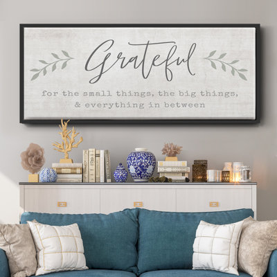 Grateful for Everything- Framed Canvas