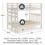 Lit superposé standard en bois massif Ahmia-1188387429