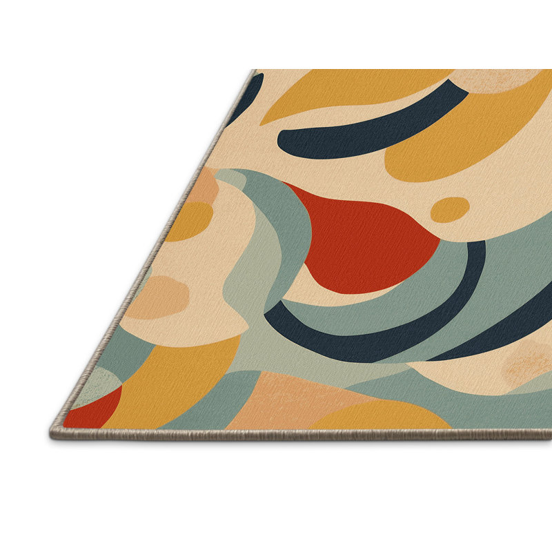 Tapis vintage rétro, Rectangle 6 pi x 9 pi
