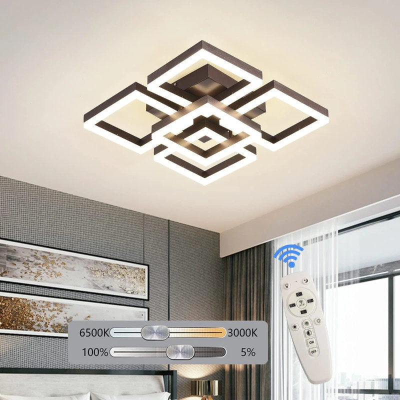 Kommer 5 - Light 17.7" Acrylic LED Flush Mount