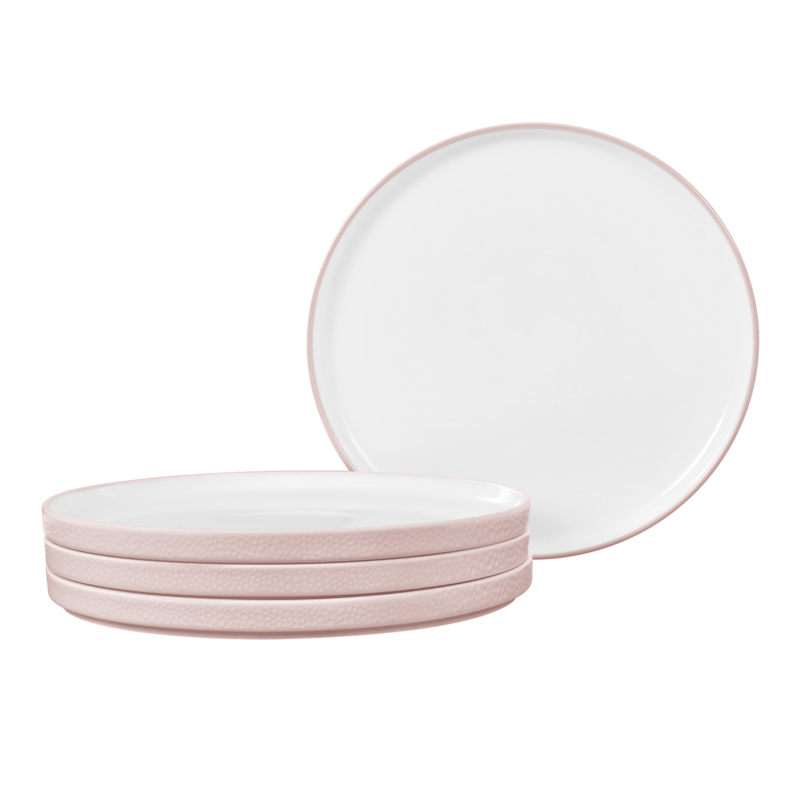 Noritake Colortex Stone Stax Small Plates, 6", Blush