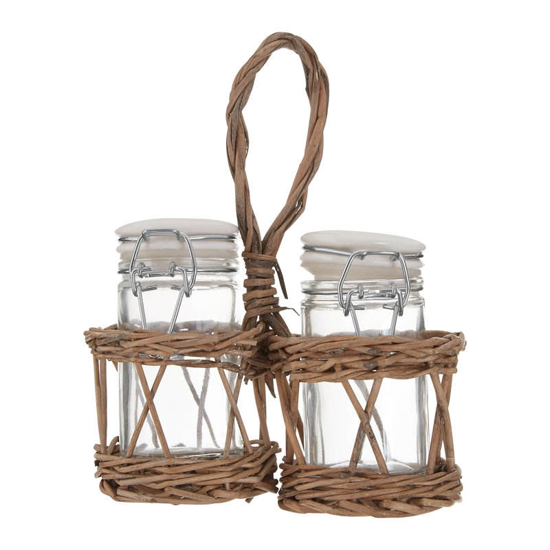 Brand Glass No Salt And Pepper Shaker Set