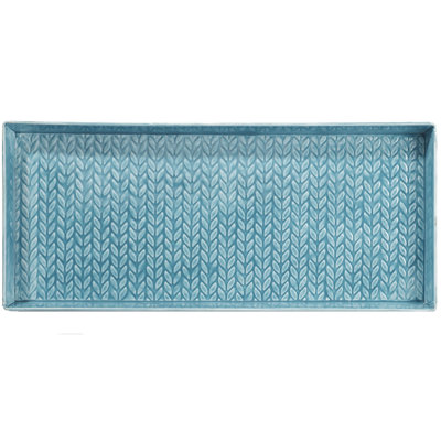 Cable Knit 30 in. x 13 in. Indoor Boot Tray