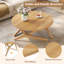 Table basse ronde 2-en-1 avec hauteur réglable