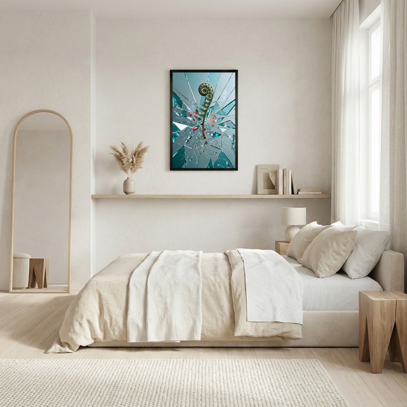 Art mural sur toile en verre bouclé, H 24 po x l 16 po