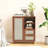 Rattan Buffet Cabinet With Adjustable Shelf, Sideboard With Drawers-942781783