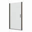Adjustment,Universal Pivot Shower Door, Open Outside, With 1/4" Tempered Glass