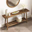 Console en bois massif récupéré avec tablette-1757479560