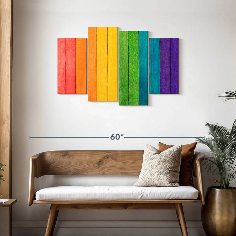 Kiahanna Pride On Wood, 27" H x 43" W