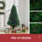 Xmas Pre-Lit Green Pine Artificial Christmas Tree with Multi-Coloured Lights and Stand-67202391