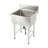 40.5X27x24” Freestanding Utility Sink with Backsplash