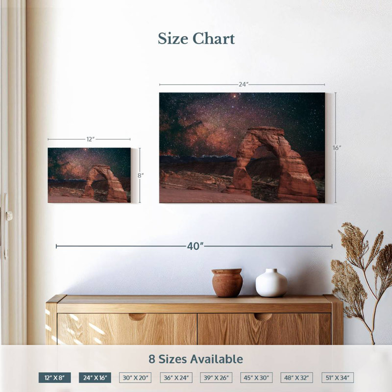 Oberle Starlit Delicate Arch, 16" H x 24" W