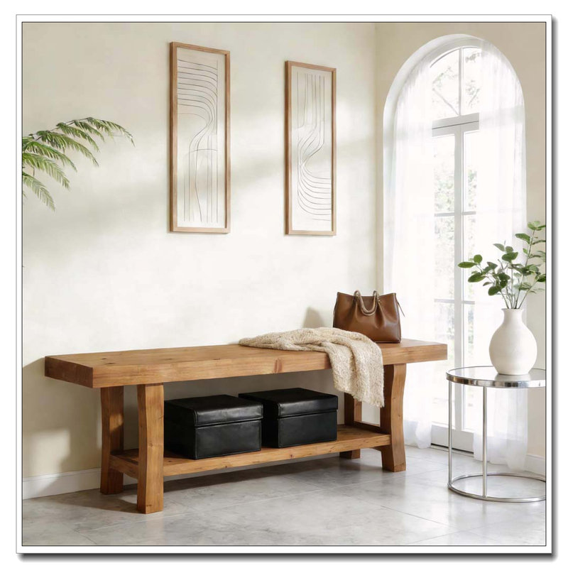 Banc d'entrée, banc long, banc à chaussures
