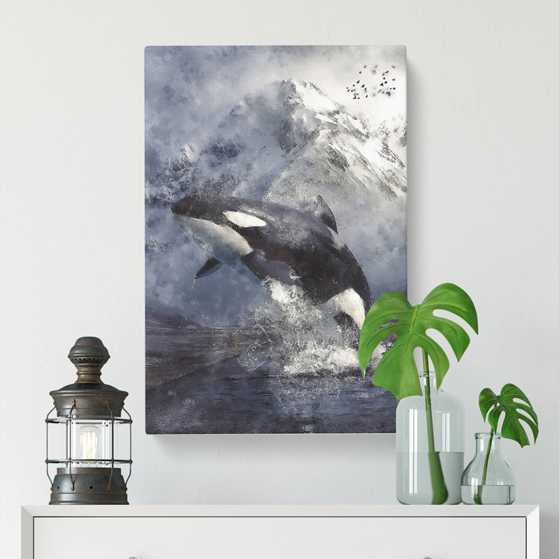 Killer Whale - Wrapped Canvas, 50cm H x 35cm W x 3cm D