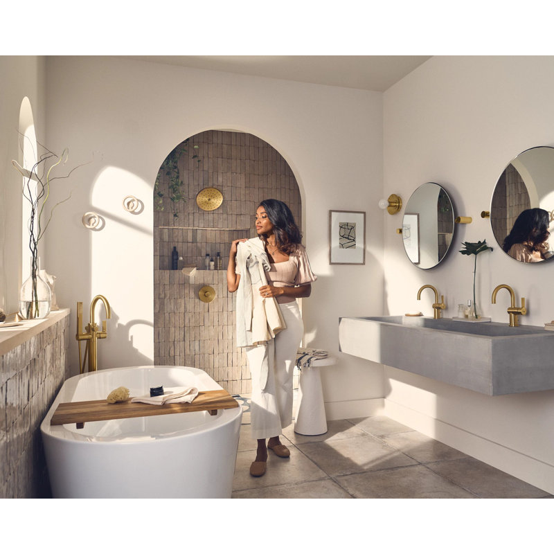 Cia Shower Faucet with Immersion, Brushed Gold