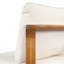 Chaise de salle à manger d'extérieur en bois d'acacia (ensemble de 2), bois de finition et coussins crème-1185715767