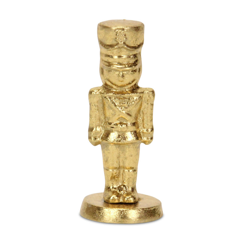 Figurine casse-noisette en fonte Moundridge, Or, H 5,5 po x l 2,25 po x P 2,25 po