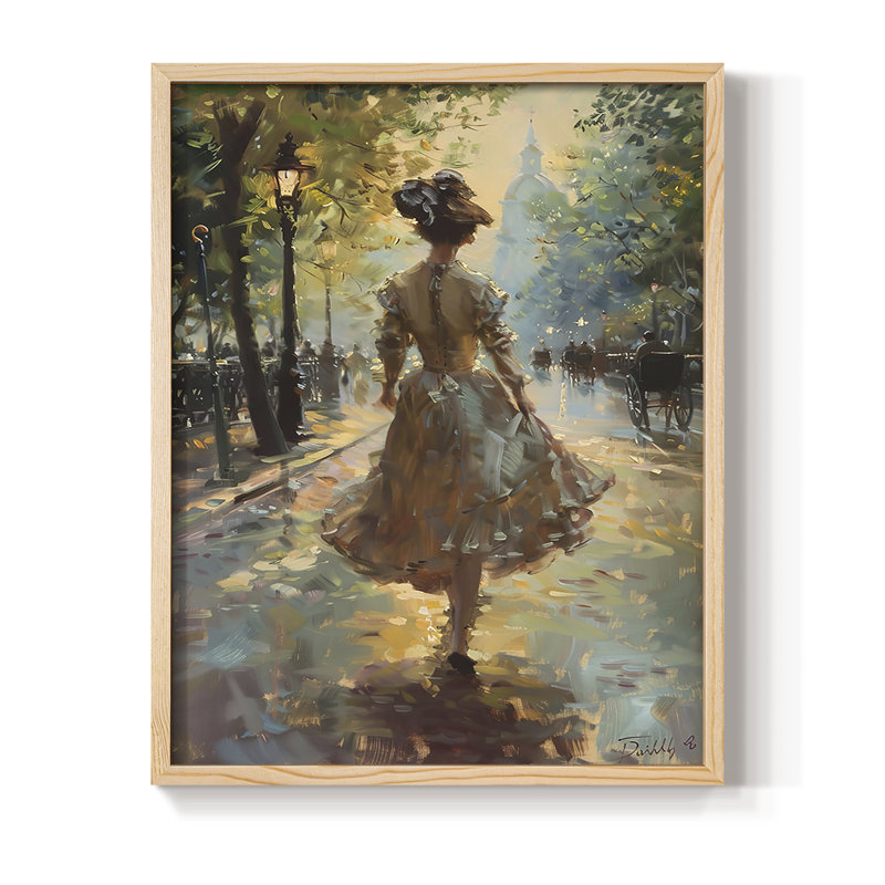 «WOMEN Series DCCXLVII», reproduction encadrée - bois massif, H 11 po x l 9 po, Naturel