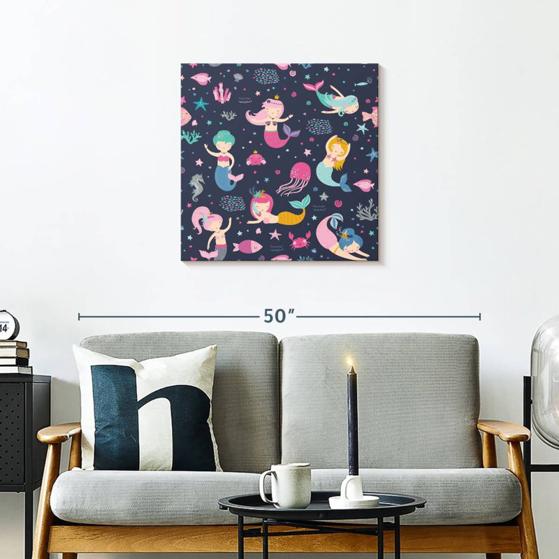 Ashelle Mermaid Princesses, 24" H x 24" W