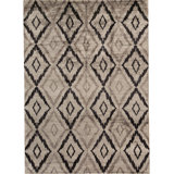 Geometric Area Rug in Gray