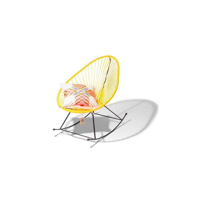 Chaise berçante Fillip Acapulco, Jaune
