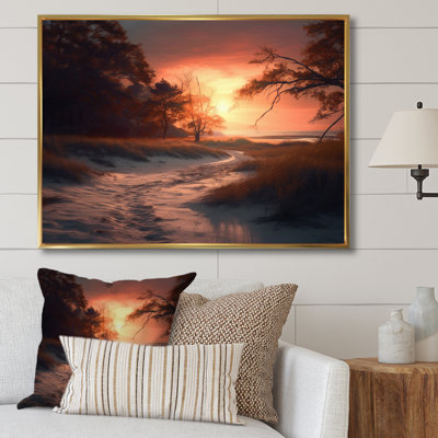«Beachside Sunset I», reproduction sur toile
