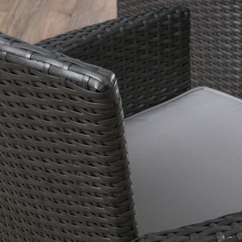 Ensemble repas 5 pièces avec coussins, Gris