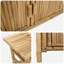 Console vidaXL en bambou naturel 43,31 x 13,78 x 29,53-129917542