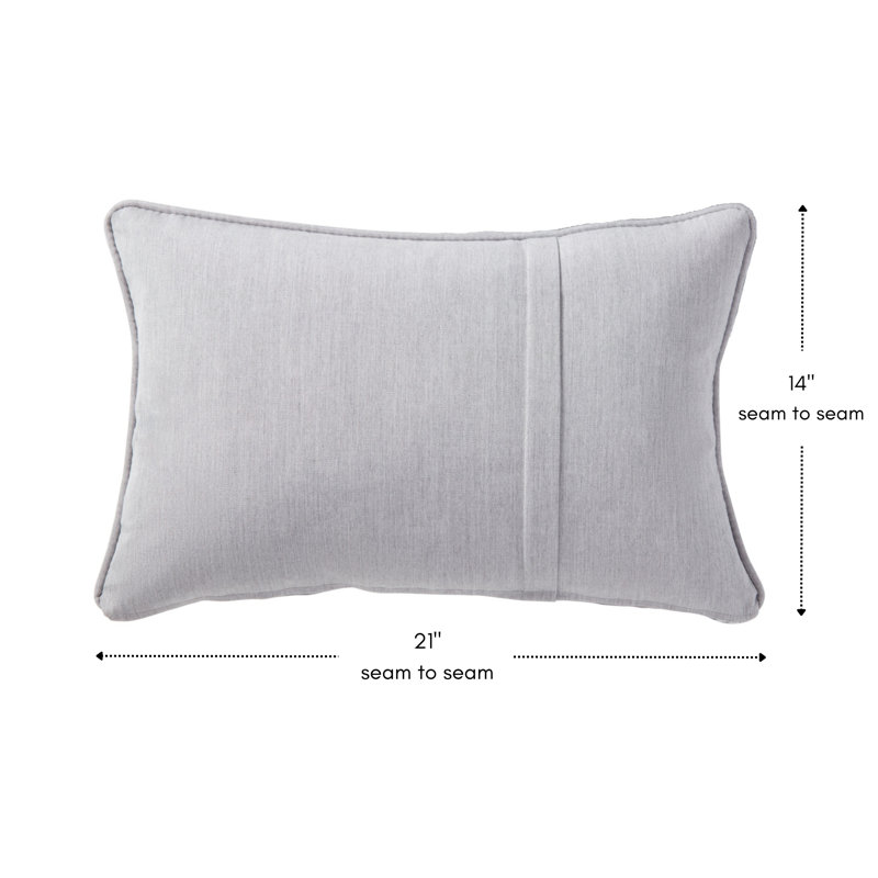 Sunbrella Rectangle Throw Pillow, Canvas Granite