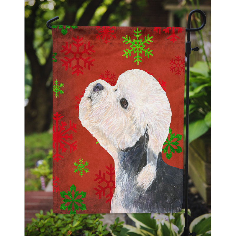 Drapeau rouge et vert Vart, Dandie Dinmont terrier