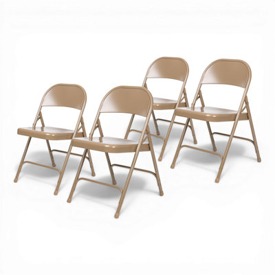 Bernadine Metal Round-Backed Folding Chair