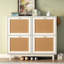 Armoire à chaussures Highworth Rattan Boho-1048814947