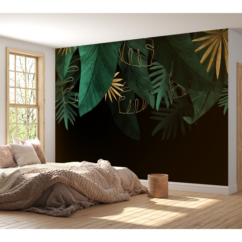 Murale auto-adhésive Brandol, L 38 po x L 27 po, Vert