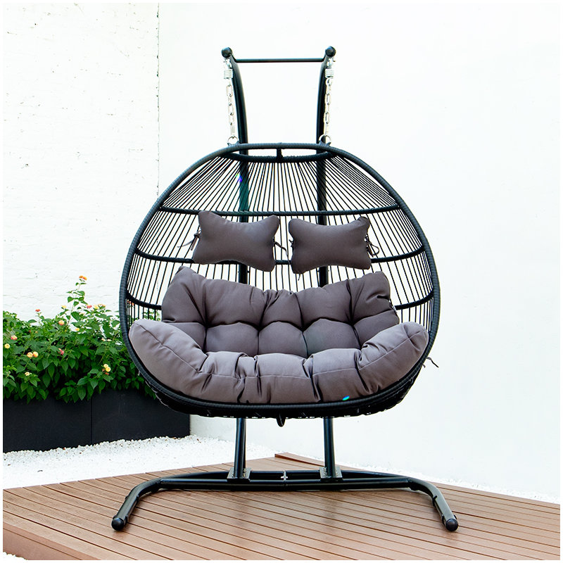 FAUTEUIL DOUBLE PLIABLE ET PLIABLE AVEC COUSSIN