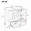 Ensemble de meuble-lavabo avec lavabo en céramique, 2 armoires et 2 tiroirs-984730017