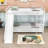 Twin Over Twin Metal Bunk Bed With Slide, Convertible Loft Design And Safety Guardrail-1649801302