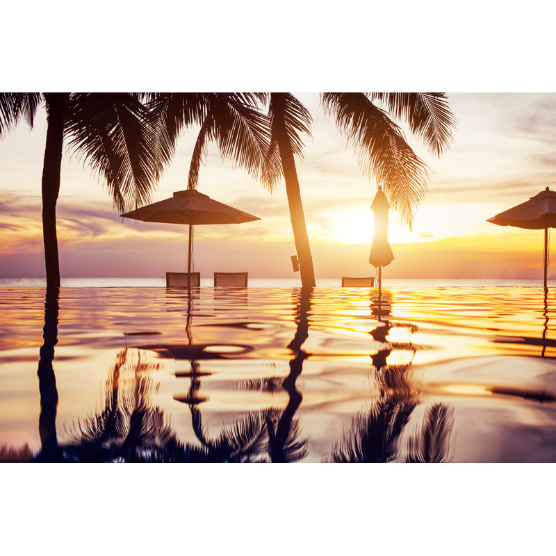 Hotel Hotel Pool Sunset par Anyaberkut - Photographie sur toile tendue, L 12 po x H 8 po