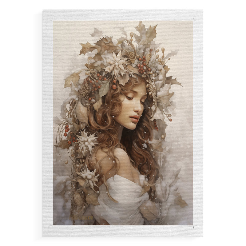 Christmas Holiday Art DCC - Impression sur toile seulement - NON-CADRE, H 18 po x l 12 po