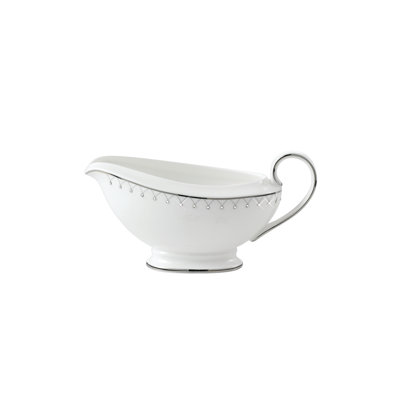 Bateau saucière en porcelaine osseuse Princess Platinum
