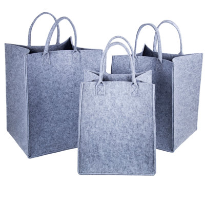 Ensemble de casiers de rangement fourre-tout 3 pièces en feutre