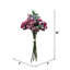 Bouquet de fleurs de baies artificielles rouges avec verdure, fausses tiges florales réalistes pour vase, centre de table de Noël