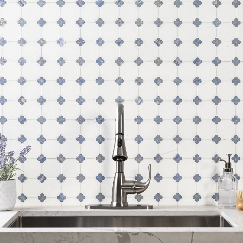 Loredana Fiorello 12 in. x 12 in. Polished Marble Mosaic Floor and Wall Tile