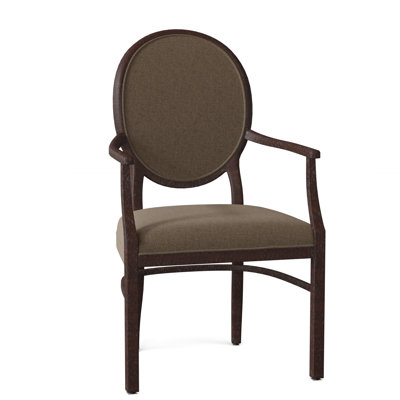 Hughes Upholstered King Louis Back Arm Chair