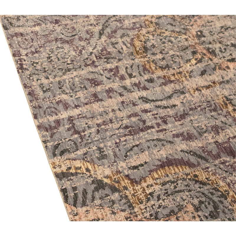 Hand Knotted Area Rug in Violet