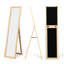Devany Wood Flat Wall Mirror-3354165
