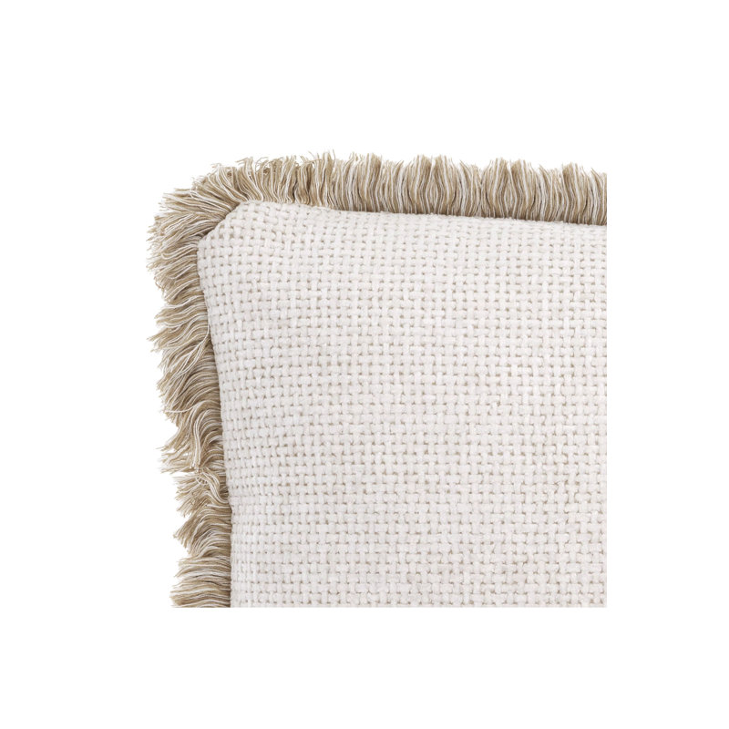 Nami Lumbar Pillow Cover & Insert, White