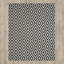 Tapis ivoire / bleu marine en jute / sisal tissé à la main Nilde-15993340